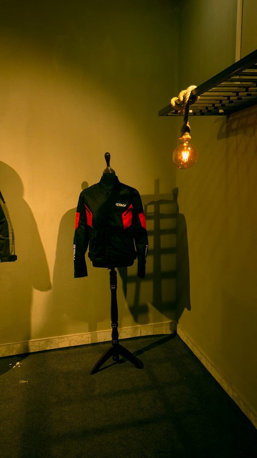 Garment on display mannequin