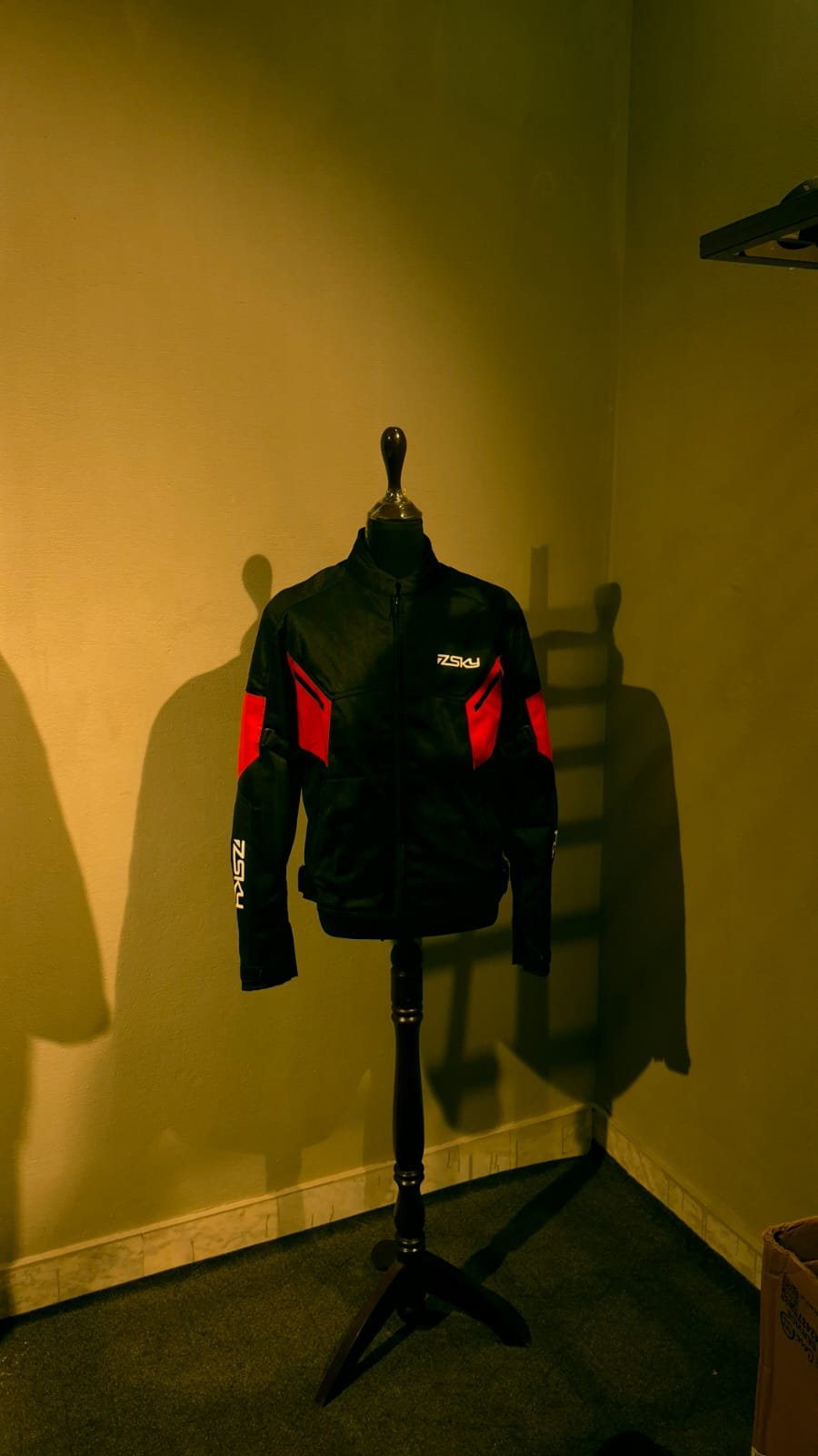 Garment on display mannequin
