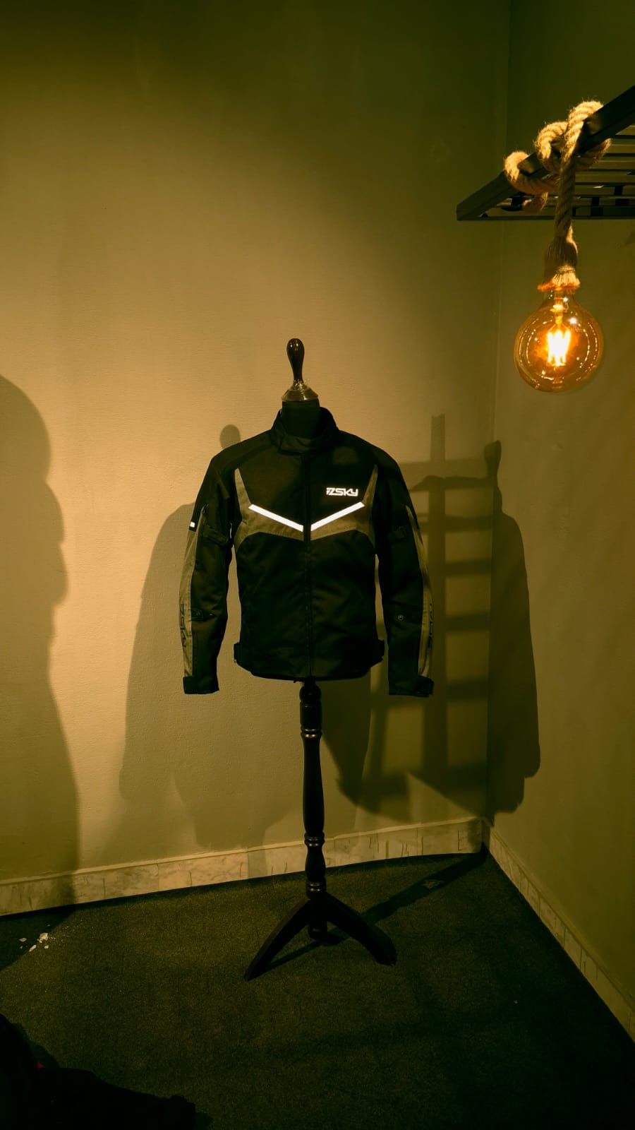 Garment on display mannequin