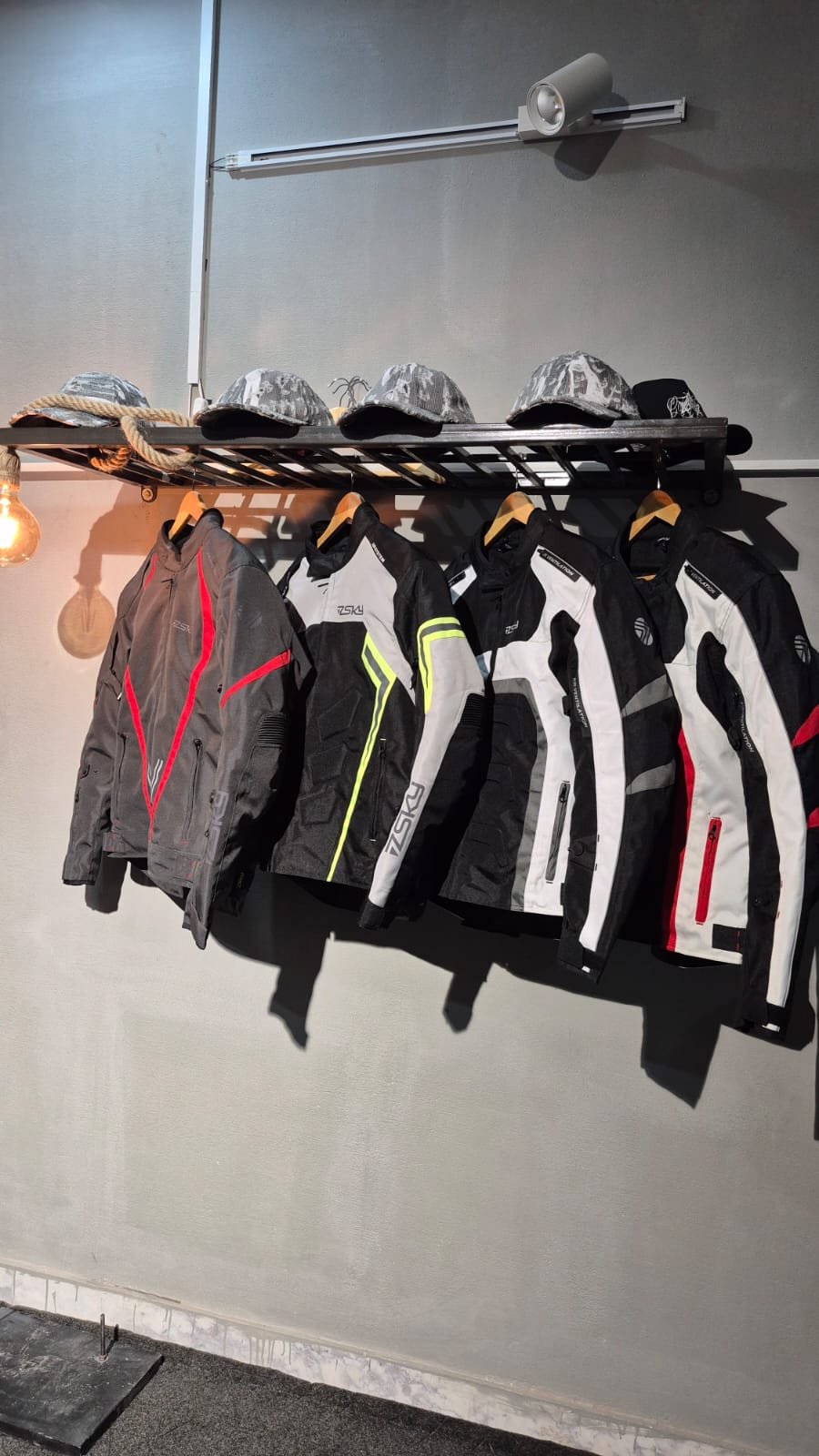 Outerwear on rail