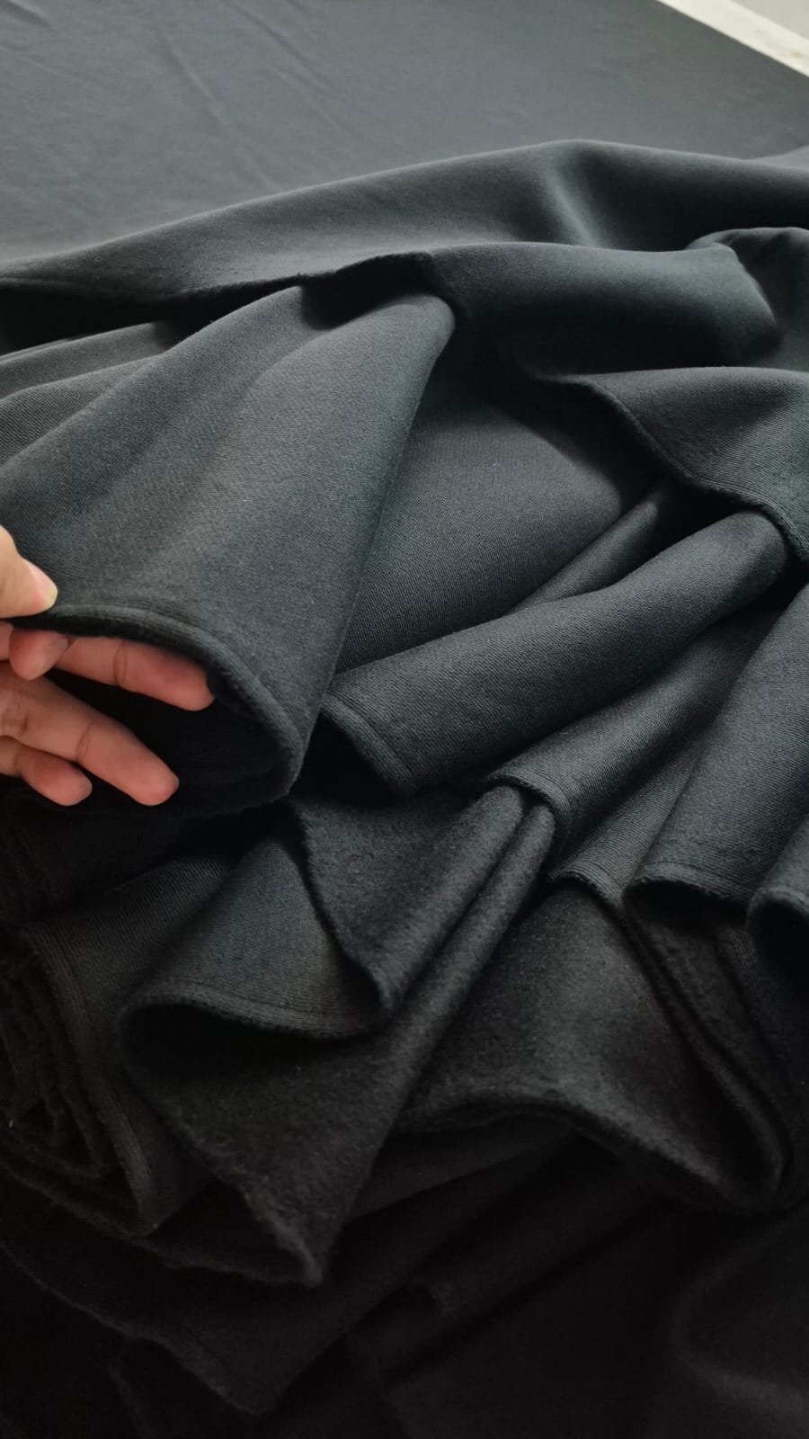 Black fabric detail
