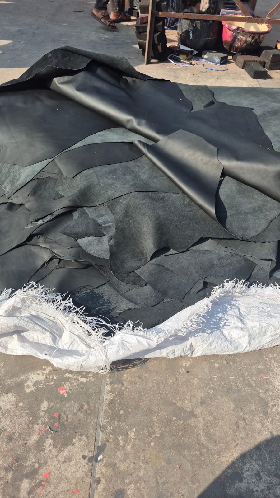 Fabric cutting or garment material